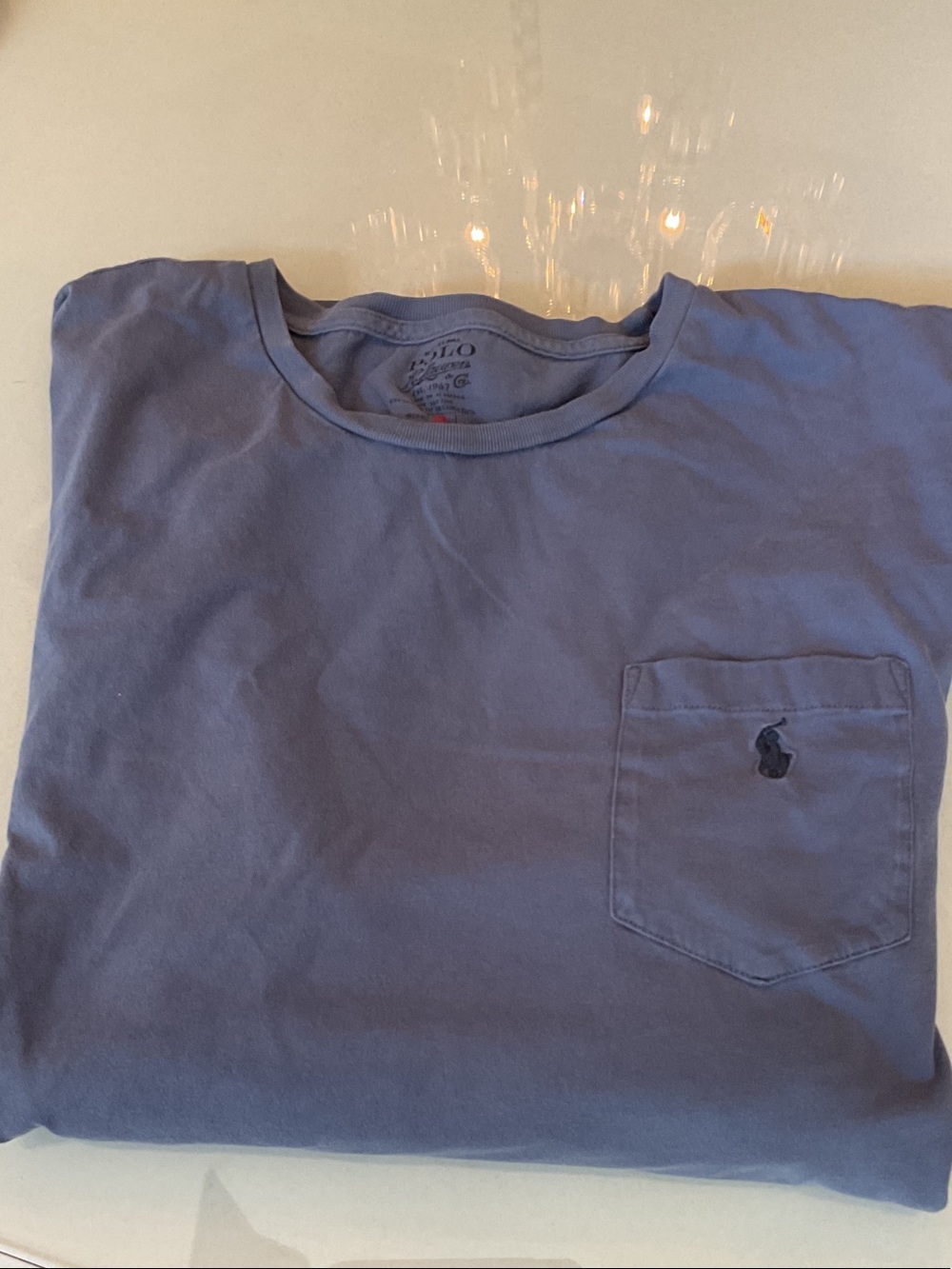 Polo by Ralph Lauren Classic Pocket T‑Shirt - Blue long sleeve